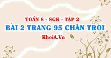 Bài 2 trang 95 Toán 8 Chân trời sáng tạo Tập 2